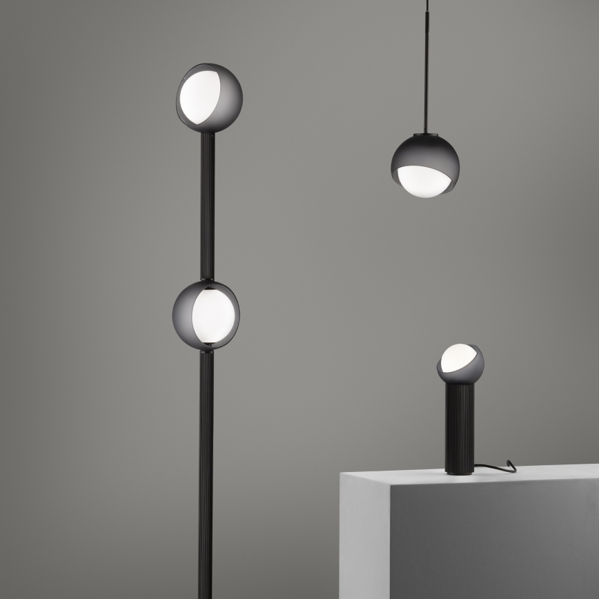 Ideal Lux - Lustr na lanku BLOOM 1xE27/42W/230V pr. 17 cm černá