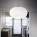 Ideal Lux - Lustr na lanku CANDY 1xE27/42W/230V pr. 40 cm bílá