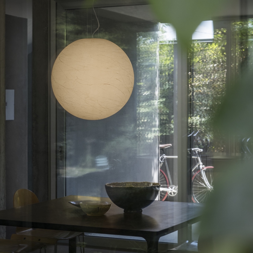 Ideal Lux - Lustr na lanku CARTA 1xE27/60W/230V pr. 60 cm bílá