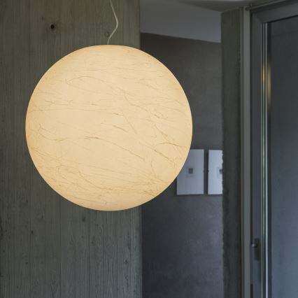 Ideal Lux - Lustr na lanku CARTA 1xE27/60W/230V pr. 60 cm bílá