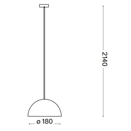 Ideal Lux - Lustr na lanku FOLK 1xE27/60W/230V pr. 18 cm hnědá
