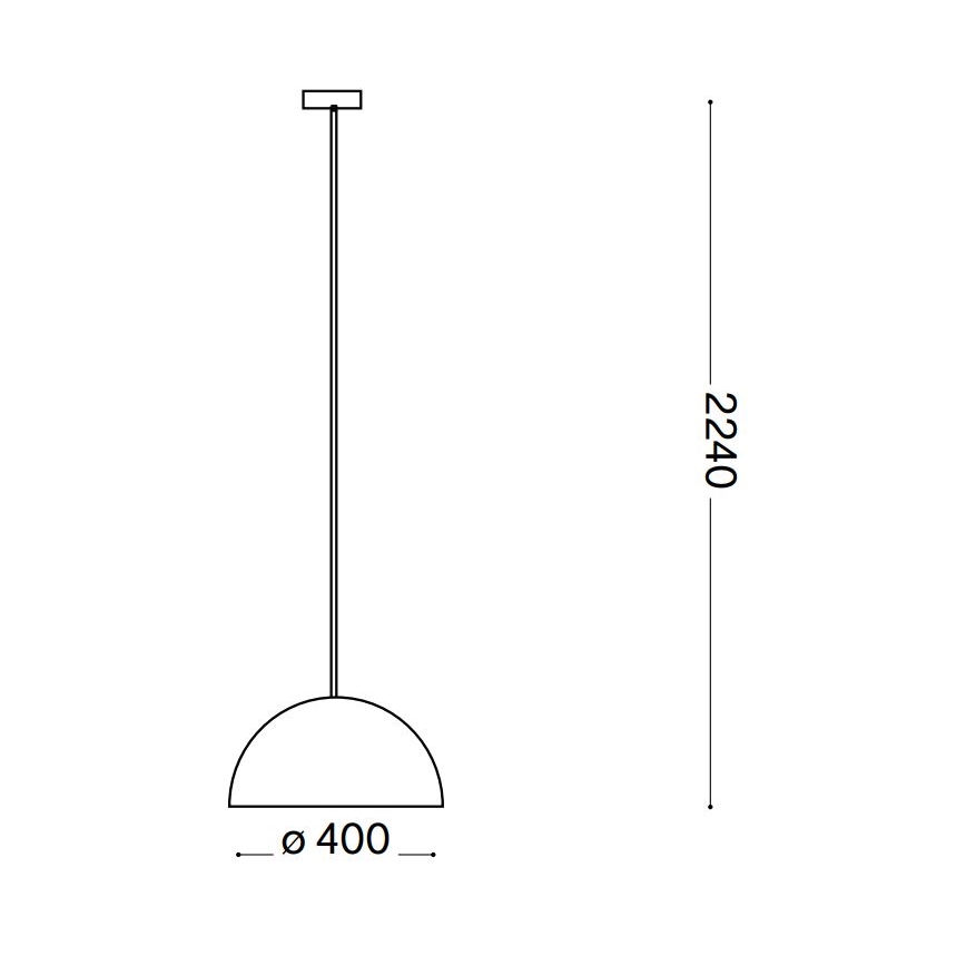 Ideal Lux - Lustr na lanku FOLK 1xE27/60W/230V pr. 40 cm hnědá