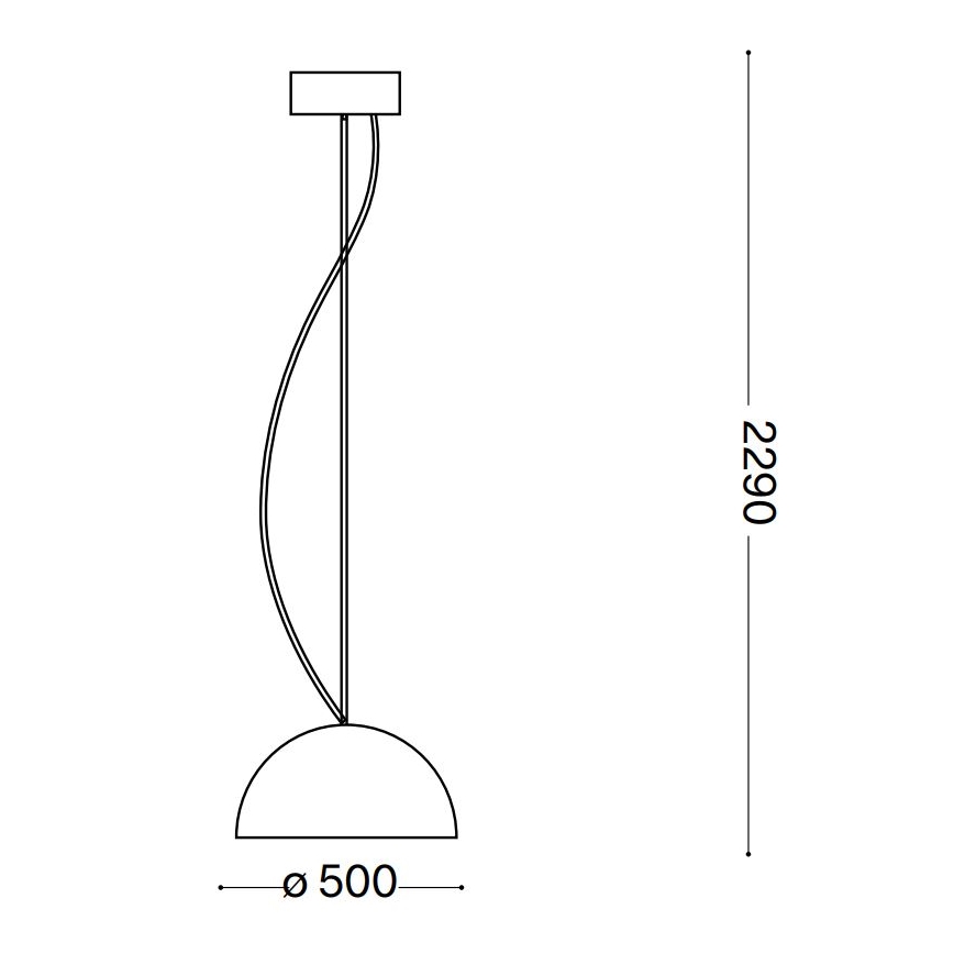 Ideal Lux - Lustr na lanku FOLK 1xE27/60W/230V pr. 50 cm hnědá