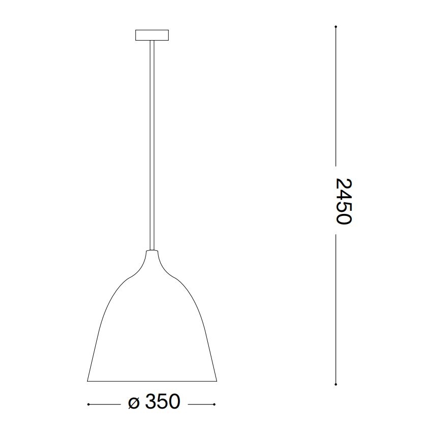 Ideal Lux - Lustr na lanku HAUNT 1xE27/60W/230V pr. 35 cm béžová