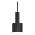 Ideal Lux - Lustr na lanku HOLLY 1xE27/60W/230V pr. 12 cm černá