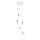 Ideal Lux - Lustr na lanku ICE 5xE27/60W/230V pr. 50 cm bílá