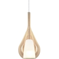Ideal Lux - Lustr na lanku KALIQUE 1xE27/42W/230V pr. 18 cm kouřová béžová