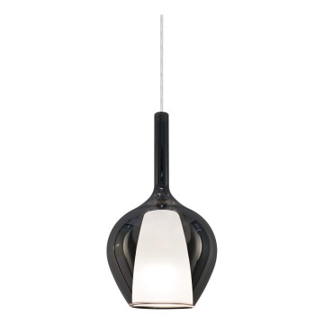 Ideal Lux - Lustr na lanku KALIQUE 1xE27/42W/230V pr. 18 cm kouřová černá