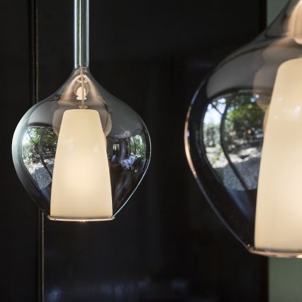 Ideal Lux - Lustr na lanku KALIQUE 1xE27/42W/230V pr. 18 cm kouřová černá