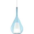 Ideal Lux - Lustr na lanku KALIQUE 1xE27/42W/230V pr. 18 cm kouřová modrá