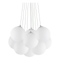 Ideal Lux - Lustr na lanku MAPA 11xE14/40W/230V pr. 58 cm bílá