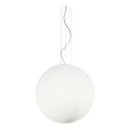 Ideal Lux - Lustr na lanku MAPA 1xE27/42W/230V pr. 50 cm bílá