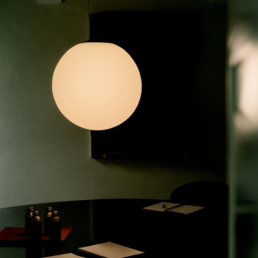 Ideal Lux - Lustr na lanku MAPA 1xE27/42W/230V pr. 50 cm bílá