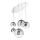 Ideal Lux - Lustr na lanku MAPA FADE 5xE27/60W/230V lesklý chrom