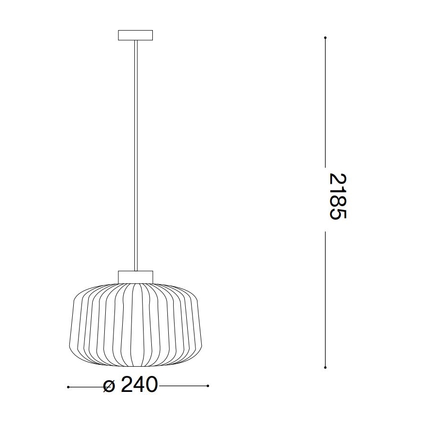 Ideal Lux - Lustr na lanku MINT 1xE27/60W/230V pr. 24 cm čirá