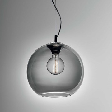 Ideal Lux - Lustr na lanku NEMO 1xE27/42W/230V pr. 30 cm kouřová