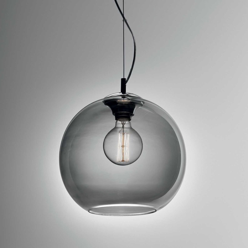 Ideal Lux - Lustr na lanku NEMO 1xE27/42W/230V pr. 30 cm kouřová