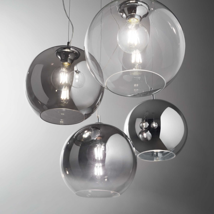 Ideal Lux - Lustr na lanku NEMO 1xE27/42W/230V pr. 30 cm kouřová
