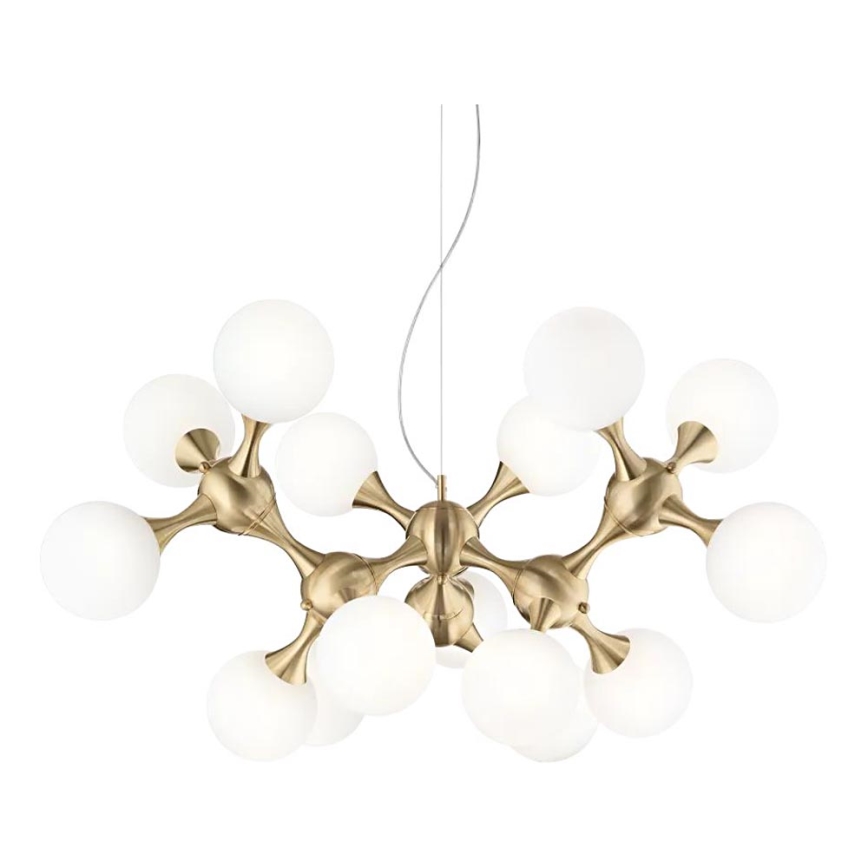 Ideal Lux - Lustr na lanku NODI 15xE14/28W/230V mosaz