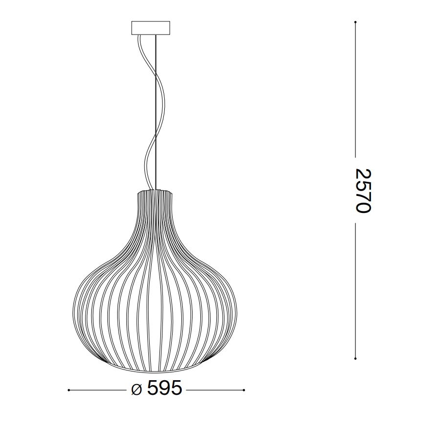 Ideal Lux - Lustr na lanku ONION 1xE27/60W/230V pr. 59,5 cm