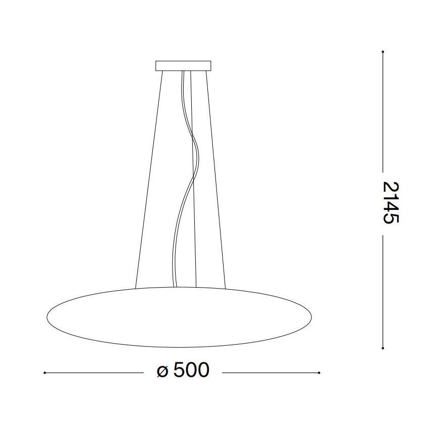 Ideal Lux - Lustr na lanku SMARTIES 3xE27/42W/230V 50 cm bílá