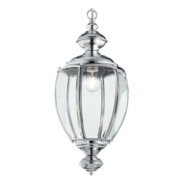 Ideal Lux - Lustr na řetězu 1xE27/60W/230V pr. 25 cm lesklý chrom