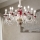 Ideal Lux - Lustr na řetězu BARONET 15xE14/40W/230V pr. 88 cm červená