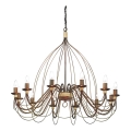 Ideal Lux - Lustr na řetězu CORTE 12xE14/40W/230V pr. 95 cm měď