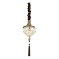 Ideal Lux - Lustr na řetězu HAREM 1xE27/42W/230V pr. 16,5 cm mosaz
