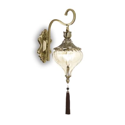 Ideal Lux - Nástěnná lampa HAREM 1xE27/42W/230V mosaz