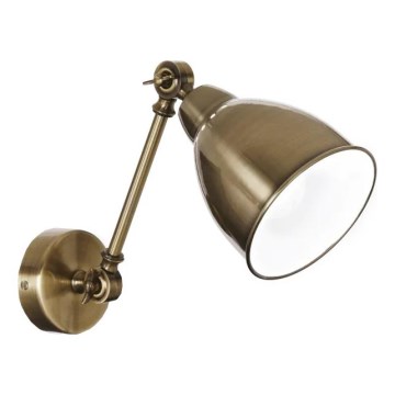 Ideal Lux - Nástěnná lampa NEWTON 1xE27/42W/230V bronzová