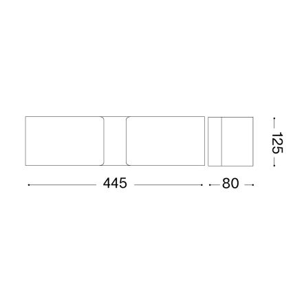 Ideal Lux - Nástěnné svítidlo CLIP 2xE27/60W/230V lesklý chrom
