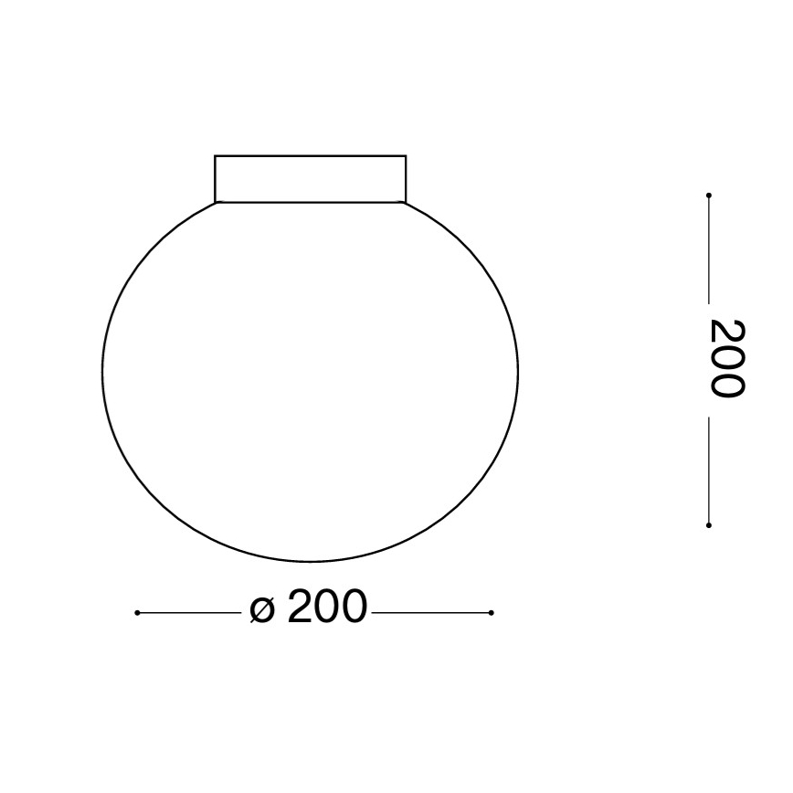 Ideal Lux - Nástěnné svítidlo MAPA 1xE27/42W/230V pr. 20 cm bílá