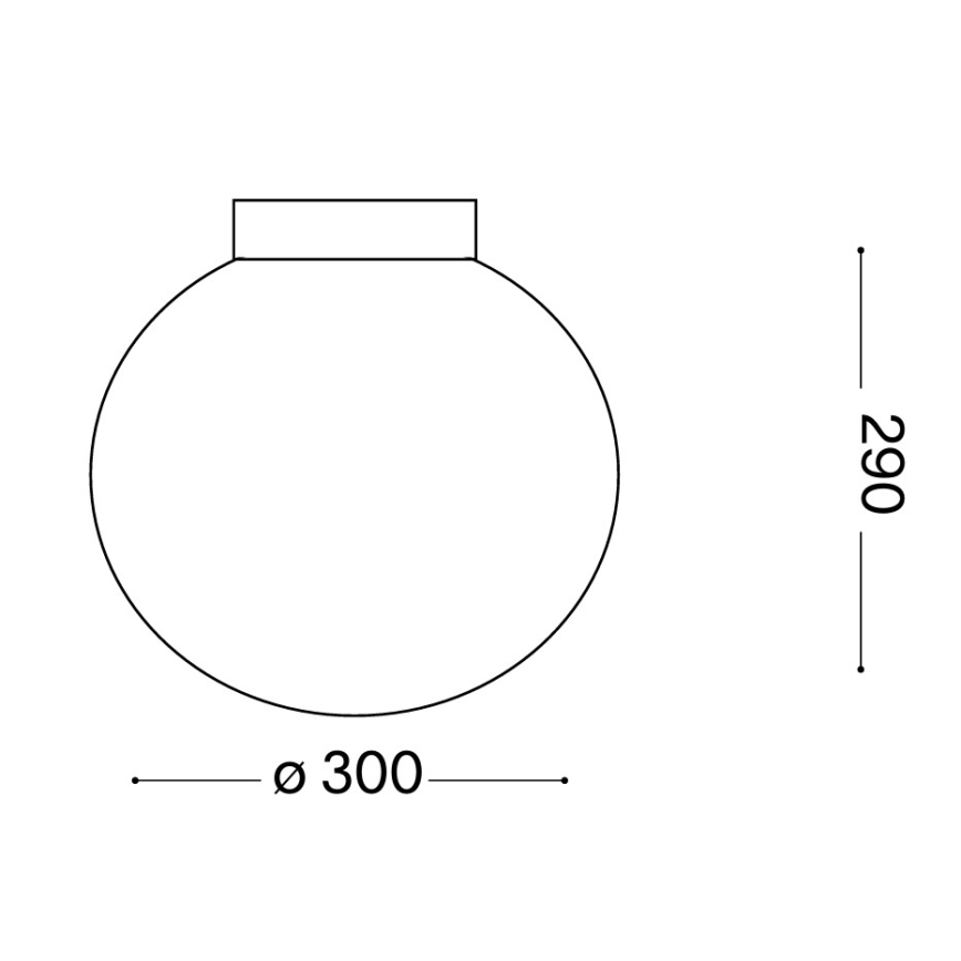 Ideal Lux - Nástěnné svítidlo MAPA 1xE27/42W/230V pr. 30 cm bílá