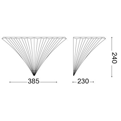 Ideal Lux - Nástěnné svítidlo SANTA 1xE14/40W/230V čirá