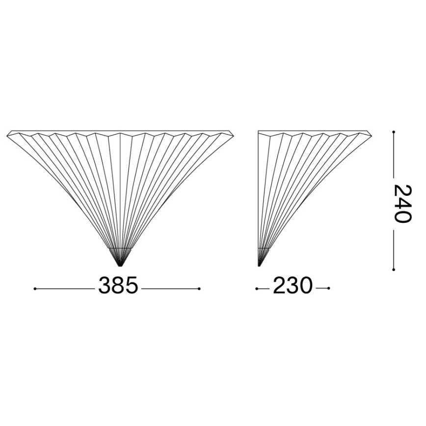 Ideal Lux - Nástěnné svítidlo SANTA 1xE14/40W/230V zlatá