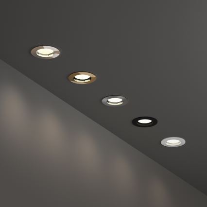 Ideal Lux - Podhledové svítidlo 1xGU10/50W/230V pr. 7,7 cm matný chrom