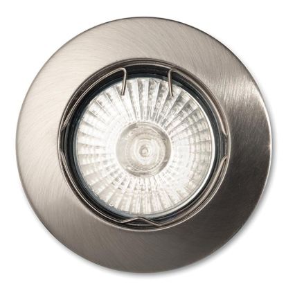 Ideal Lux - Podhledové svítidlo 1xGU10/50W/230V pr. 7,7 cm matný chrom