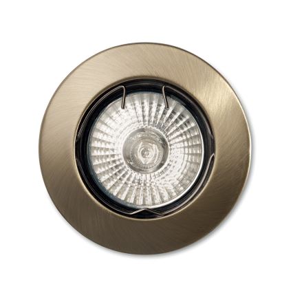 Ideal Lux - Podhledové svítidlo JAZZ 1xGU10/50W/230V pr. 7,7 cm bronzová