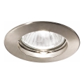 Ideal Lux - Podhledové svítidlo JAZZ 1xGU10/50W/230V pr. 7,7 cm matný chrom