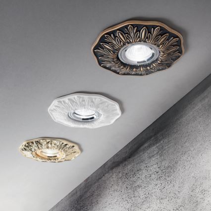 Ideal Lux - Podhledové svítidlo POLKA 1xGU10/50W/230V bílá