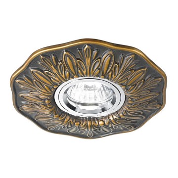 Ideal Lux - Podhledové svítidlo POLKA 1xGU10/50W/230V bronz