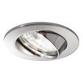 Ideal Lux - Podhledové svítidlo SWING 1xGU10/28W/230V pr. 8,2 cm lesklý chrom