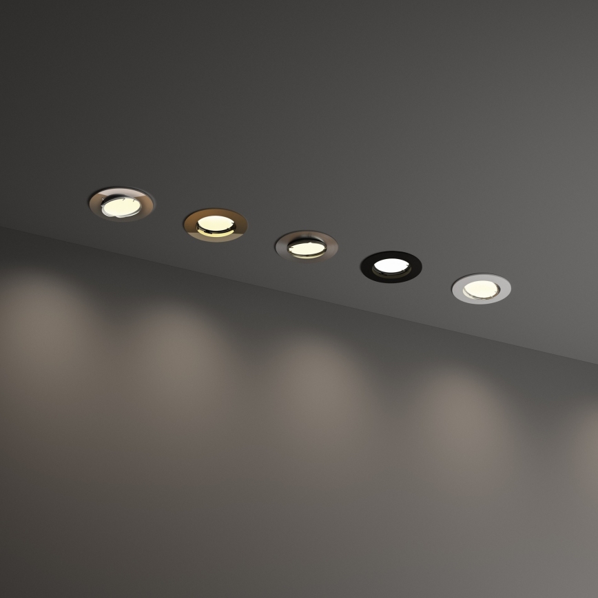 Ideal Lux - Podhledové svítidlo SWING 1xGU10/28W/230V pr. 8,2 cm matný chrom