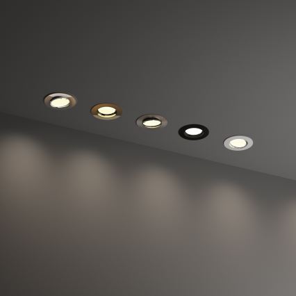 Ideal Lux - Podhledové svítidlo SWING 1xGU10/28W/230V pr. 8,2 cm mosaz