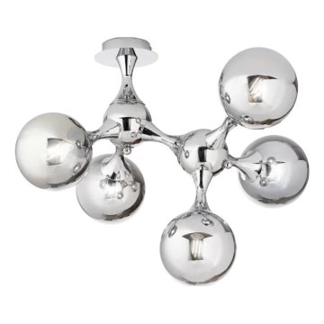 Ideal Lux - Přisazený lustr NODI 5xE14/28W/230V 50x55 cm lesklý chrom