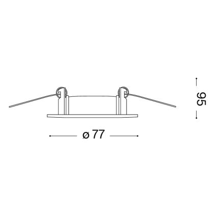 Ideal Lux - SADA 3x Podhledové svítidlo JAZZ 1xGU10/50W/230V pr. 7,7 cm bronzová