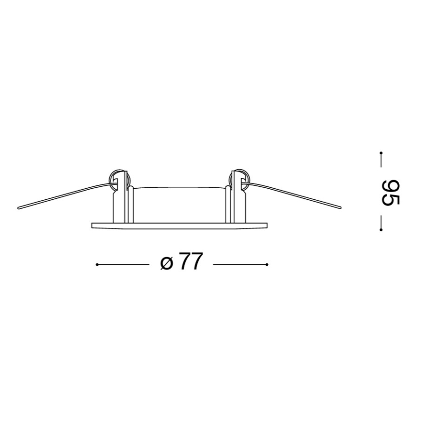 Ideal Lux - SADA 3x Podhledové svítidlo JAZZ 1xGU10/50W/230V pr. 7,7 cm bronzová