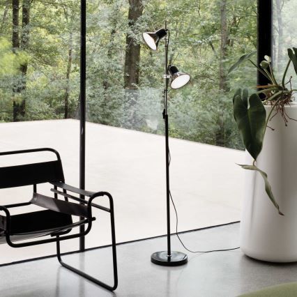 Ideal Lux - Stojací lampa 2xE27/60W/230V černá