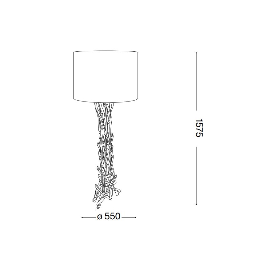 Ideal Lux - Stojací lampa DRIFTWOOD 1xE27/60W/230V guava